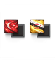 Buzdolap Magnetleri - Brunei Bayrağı ve Türk Bayrağı - 2'li Set Magneti