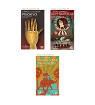 Pinokyo + Alice Harikalar Diyarında + Seksen Günde Dünya Gezisi- 3 Kitap Set - Iş Bankası Özel Set