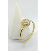 Crystal Dome Luxe – Işıltılı Gold Kelepçe