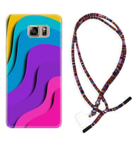 Samsung S7 Edge S20 Fe Plus Ultra S21 S22 Kılıf Boyun Asklı Rasta Silikon Renk Cümbüşü 1631
