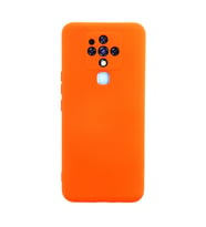 Tecno Camon 16 Kılıf Nano İçi Kadife Silikon - Turuncu