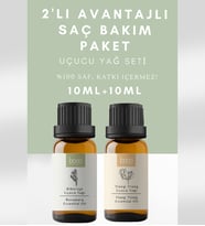Saç Bakımı 2'li Avantajlı Paket Hızlı Uzayan Parlak Saçlar Ylang-Ylang Ve Biberiye Uçucu Yağı 20 Ml