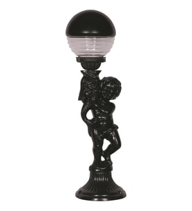 AVONNI BSU-68072-BSY Siyah Boyalı Dış Mekan Aydınlatma E27 Aluminyum Akrilik Cam 20cm