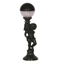 AVONNI BSU-68072-BSY Siyah Boyalı Dış Mekan Aydınlatma E27 Aluminyum Akrilik Cam 20cm