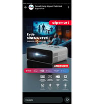 Yüksek Çözünürlüklü 3,30 Mt LED Projeksiyon Eğlence ve Sunum Cihazı
