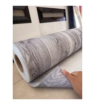 0,50 CM X 100 CM PARKE DESENLİ KEÇELİ MUŞAMBA Pvc Yer Muşambası Ahşap GRİ Zemin Döşemesi Soba Altı