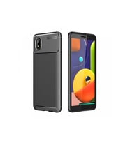 Mey İthalat® Samsung Galaxy A01 Core Kılıf Auto Focus Karbon Kapak - Siyah