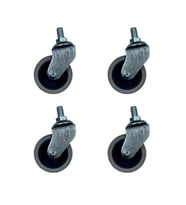 Furç Vidalı Bilyalı Teker - 20x50 - Gri HKS178 - 4 Adet