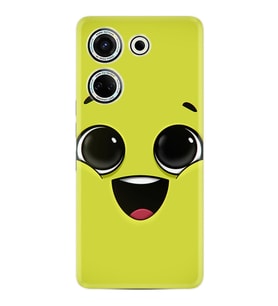 Camon 20 Kılıf Resimli Desenli Silikon Platinium Series White Green 1833