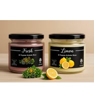Fresh & Limon Kokulu Cam Kavanoz Mum
