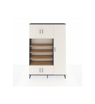 Arges Dolap 11 Raflı 5 Kapaklı 132x30x195 Antrasit-Aytaşı/Çam