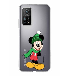 Xiaomi Mi 10 T Uyumlu Kapak Mickey Mouse Tasarımlı Şeffaf Silikon Kılıf