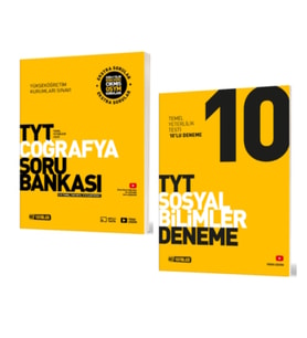 HIZ YAYINLARI TYT COĞRAFYA SORU BANKASI + 10 LU SOSYAL BİLİMLER DENEME