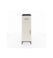 Kronos Dolap 2 Raflı Tek Çekmeceli Tek Kapaklı 44x59x134 Antrasit-Aytaşı