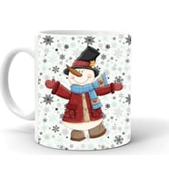 Tanem Yılbası Noel Temalı Baskılı Seramik Beyaz Kupa