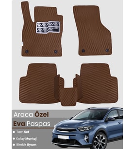 KİA STONİC (2017-2025) Uyumlu EVA Paspas Tam Set–Araca Özel,Kolay Montaj,Su Geçirmez
