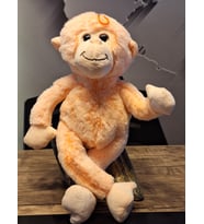 ÇOK ŞİRİN RENKLİ MAYMUNLAR 40CM (Turuncu)