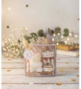 Mumelia Candles Ayıcık & Atlıkarınca - Doğal Soya Kutulu Hediyelik Mum - 15 Adet