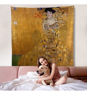 Gustav Klimt Adele Bloch'un Altın Kadın Duvar Örtüsü-8324