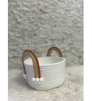 TEYZEYE ÖZEL GÖKKUŞAĞI BEBEK HEDİYE SEPETİ (Doğal Beyaz)
