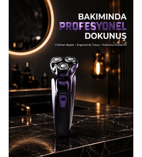 Profesyonel Şarjlı Tıraş Makinesi Ayarlanabilir Başlıklı Kablosuz