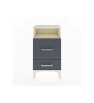Arges Komodin Tek Raflı 2 Çekmeceli 44x30x80 Aytaşı-Antrasit