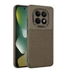 15 5G Auto Focus Karbon Kapak - Kahverengi