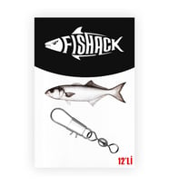 Fishack Paslanmaz Klipsli Fırdöndü Gümüş No: 5 12'li