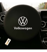 Volkswagen  Marka Araba Direksiyon Kılıfı Siyah  Direksiyon Koruyucu Penye Kumaş Kaplama