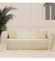 SoftMicro Etnik Desenli Boho 180x220 cm Koltuk Örtüsü Şalı, Kanepe Örtüsü, Tv Battaniyesi Camel