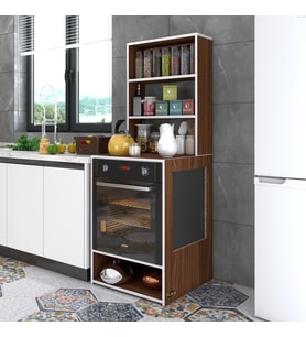 Kenzlife ankastre fırın dolabı ismihan cvz 165*60*56 mutfak raflı