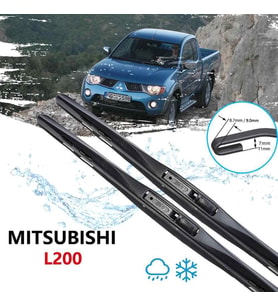 Mitsubishi L200 Ön Cam Hybrid Silecek Takımı 2009-2014
