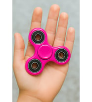 Premium PEMBE Metal Stres Çarkı – Uzun Süre Dönen Rulmanlı Spinner (Sarı Leopar)
