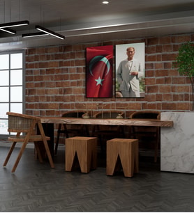 Kişiye Özel Türk Bayrağı Ve Mustafa Kemal Atatürk Tasarımlı Kanvas Tablo İkili Set 30x50 cm Yeni İş Hediyesi