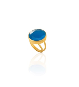 Kadir Jewellery 22 Ayar Altın Kaplama Zirkon Taşlı Kadın Otantik Yüzük