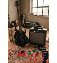 Midex MBG-410BK-25AMP 4 Telli Bas Gitar ve 25W Amfi Kulaklık Set