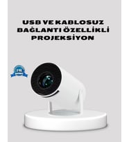 Hdmı Usb Bağlantılı 4k Destekli Taşınabilir Projeksiyon Cihazı