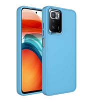 Xiaomi Redmi 10 Kılıf Luna Dışı Soft Yumuşak İçi Kadife Kılıf (Buz Mavisi)