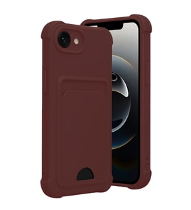 iPhone 17E Kelvin Kartvizitli Silikon - Bordo
