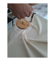 TutmalıCamSüzgeçli CamDemlik ÇayBitki Çayı Demleme Isıya Dayanıklı Borosilikat 1000ML