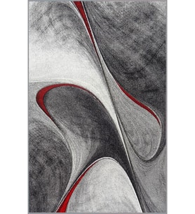Eliana Home Baskılı, Yıkanabilir Kaymaz Taban Salon Halısı LNA1036 100x150 cm (Gri)
