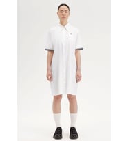 Fred Perry Kadın Beyaz Polo Yaka Gömlek Elbise
