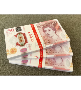 YENİ 300 ADET 50 STERLİN POUND GEÇERSİZ EĞLENCE OYUN ŞAKA  DÜĞÜN PARASI