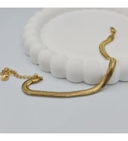 Gold Renk Balık Sırtı Model Bileklik