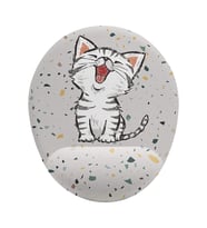 Kedi Bilek Destekli Mouse Pad (Çok Renkli)