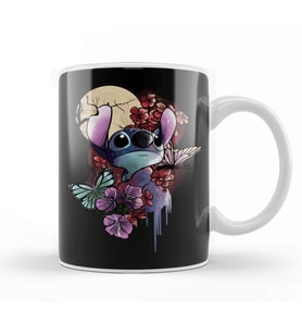 Disney Moonlight Stitch Kupa Bardak Porselen