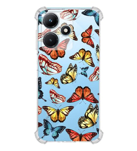 PrintiFy İnfinix Hot 30i Uyumlu Water Color 2 Baskılı Şeffaf Köşe Korumalı Antişok Kılıf