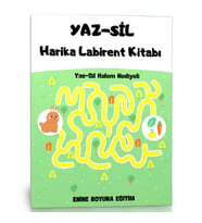 Okul Öncesi YAZ-SİL Harika Labirent Kitabı