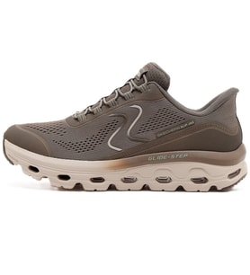 Skechers Glide-Step Sole Memory Foam Womens Sneaker Lastik Bağcıklı Hafızalı Taban Kadın Günlük Spor Ayakkabı Kahverengi