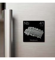 Niobium (Niyobyum) Elementi – Buzdolap Magneti – 9x9 cm